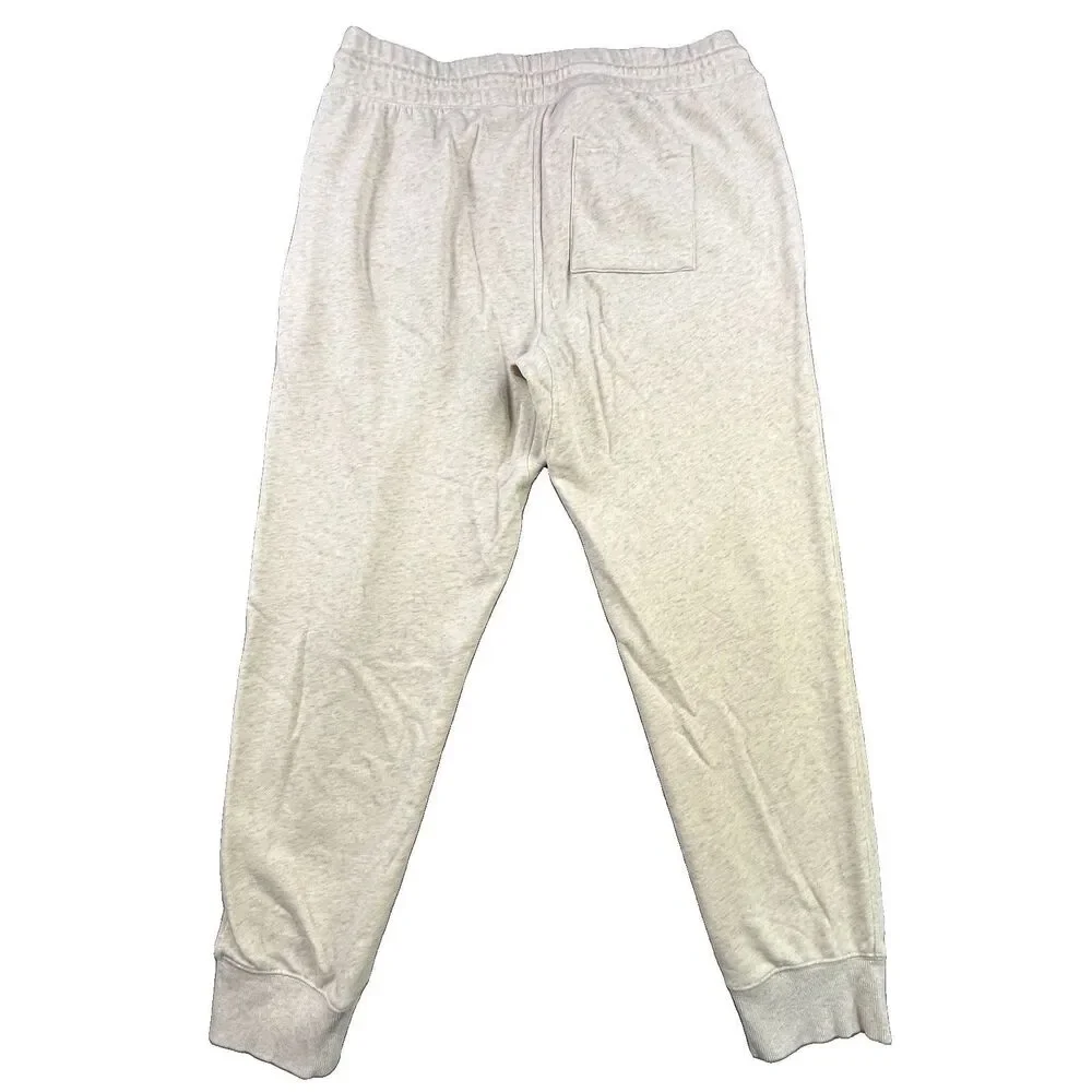 Fabletics The Go-To Sweatpant Joggers Mens XL Cream Gray Heather Zipper Pockets